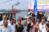 Medha Patkar flags off  boat rally from city to Trivandrum